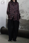 Geoffrey B. Small shirt GRS08 black coffee print 22
